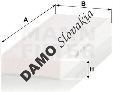 Kabínový filter MANN FILTER CU 28 010