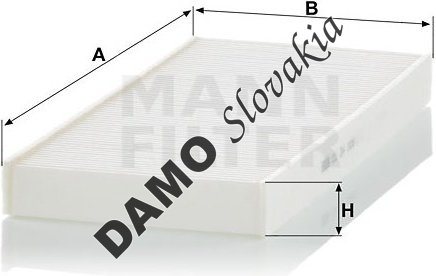 Kabínový filter MANN FILTER CU 34 008