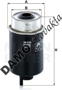 Palivový filter MANN FILTER WK 8156
