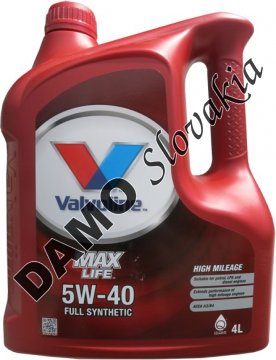 VALVOLINE MAXLIFE 5W-40 - 4l