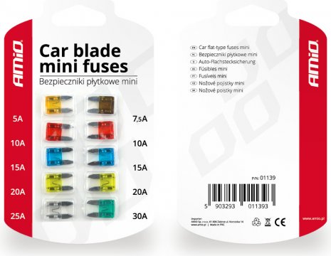 AMIO autopoistky MINI 10ks blister