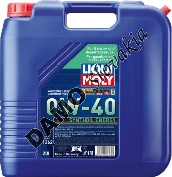 LIQUI MOLY SYNTHOIL ENERGY 0W-40 - 20l