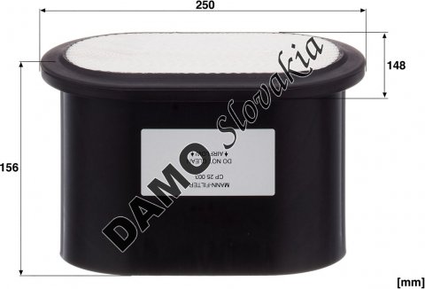 Vzduchový filter MANN FILTER CP 25 003