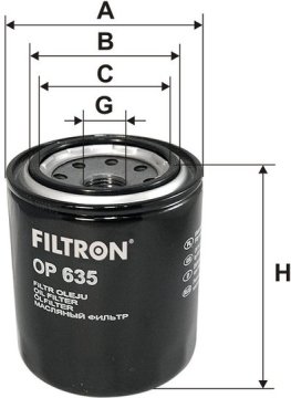 Olejový filter FILTRON OP 635