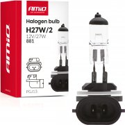 AMIO Halogénová žiarovka H27W/2 881 PGJ13 12V 27W
