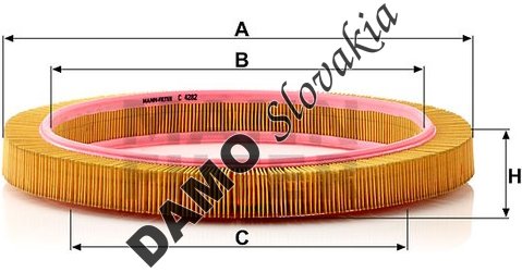 Vzduchový filter MANN FILTER C 4282