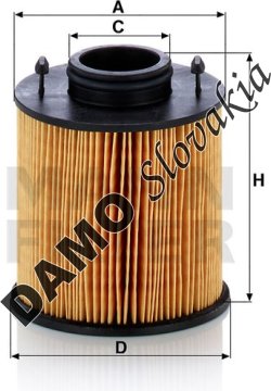 Filter močoviny MANN FILTER U 620/3 z KIT