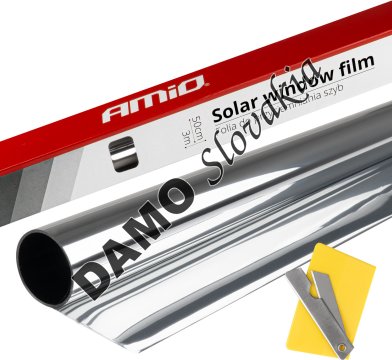 AMIO fólia na okná Dark Silver 0,5x3m 15%