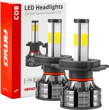 AMIO LED žiarovky H4 séria COB