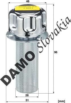 Filter odvzdušňovania MANN FILTER C 5004 x
