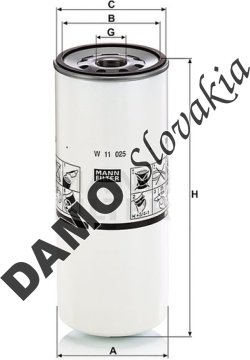 Olejový filter MANN FILTER W 11 025