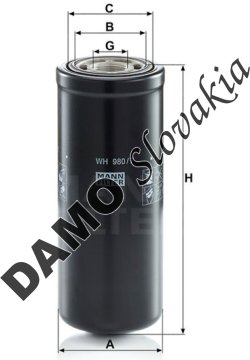 Filter hydrauliky MANN FILTER WH 980/7