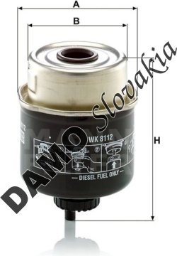 Palivový filter MANN FILTER WK 8112
