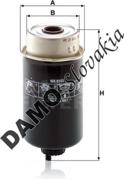 Palivový filter MANN FILTER WK 8165