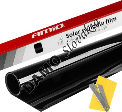 AMIO fólia na okná Super Dark Black 0,5x3m 5%