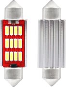 AMIO LED žiarovky CANBUS 4014 12SMD Festoon C5W C10W C3W 36mm White 12V/24V