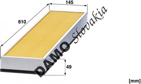 Kabínový filter MANN FILTER CUD 61 003