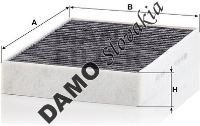 Kabínový filter MANN FILTER CUK 28 016