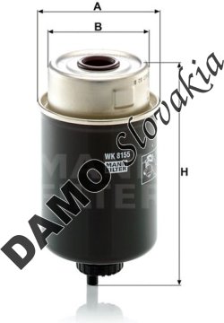 Palivový filter MANN FILTER WK 8155