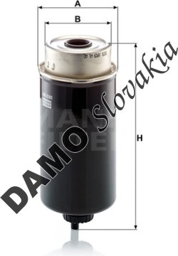 Palivový filter MANN FILTER WK 8161