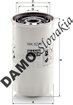 Palivový filter MANN FILTER WK 8215