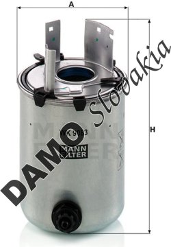 Palivový filter MANN FILTER WK 9083