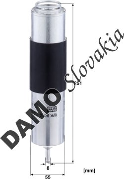 Palivový filter MANN FILTER WK 5016
