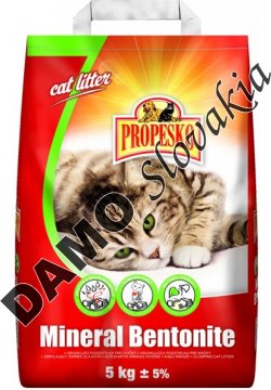 PROPESKO MINERAL BENTONITE podstielka pre mačky - 5kg