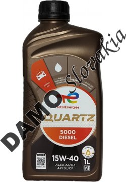 TOTAL QUARTZ 5000 DIESEL 15W-40 - 1l