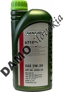 FANFARO 6719 5W-30 (plast) - 1l