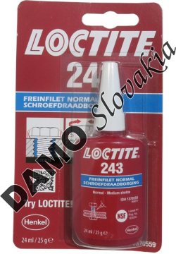 Loctite 243 24ml - zaisťovač skrutiek, strednopevnostný
