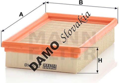 Vzduchový filter MANN FILTER C 2348