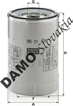 Palivový filter MANN FILTER WK 11 038 z