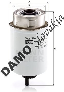 Palivový filter MANN FILTER WK 8137