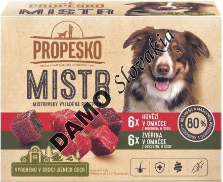 PROPESKO MISTR filetky zverina a hovädzie v omáčke - 12x85g