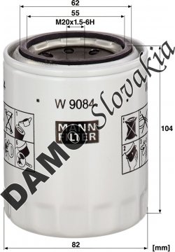 Olejový filter MANN FILTER W 9084