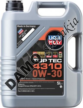 LIQUI MOLY TOP TEC 4310 0W-30 - 5l