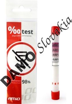 AMIO Jednorazový test na obsah alkoholu