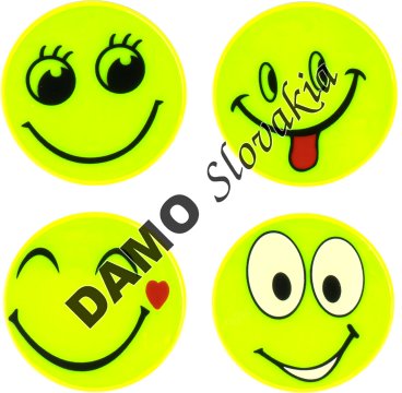 AMIO Sada reflexných samolepiek SMILE