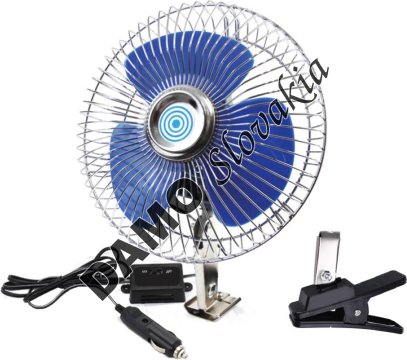 AMIO ventilátor do auta kovový 12V