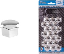 AMIO sada krytiek pre skrutky kolies 19 mm - chrómové
