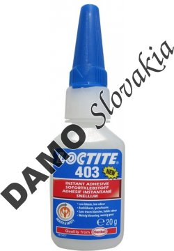 Loctite 403 20g - sekundové lepidlo, nízky zápach, nízky zákal