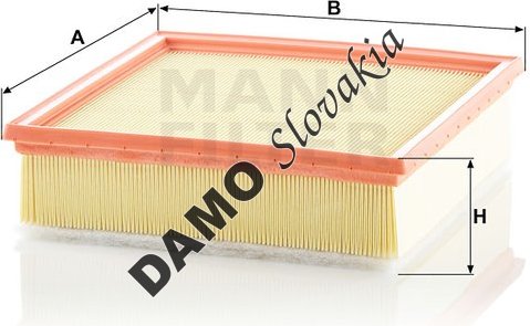 Vzduchový filter MANN FILTER C 24 049