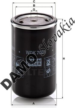 Palivový filter MANN FILTER WDK 7001