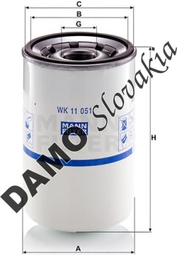Palivový filter MANN FILTER WK 11 051