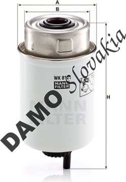 Palivový filter MANN FILTER WK 8121