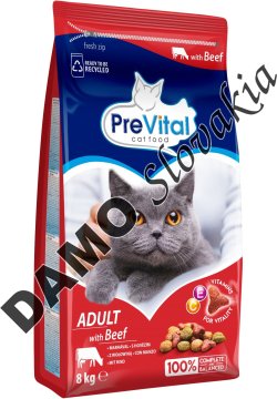 PreVital granule mačka Hovädzie - 8kg