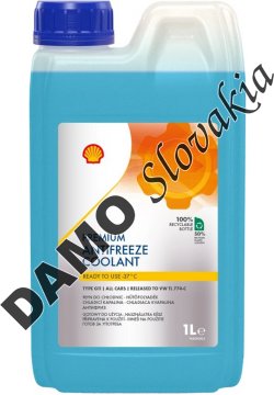 SHELL PREMIUM ANTIFREEZE  COOLANT - nemrznúca kvapalina, modrá- 1l