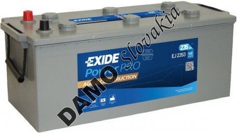 EXIDE PowerPRO Agri&Construction 12V 235Ah.1450A, EJ2353