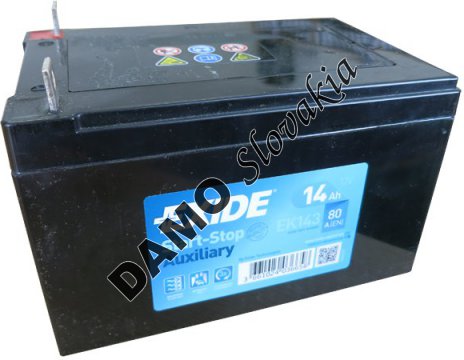 EXIDE AGM 12V 14Ah 80A, EK143